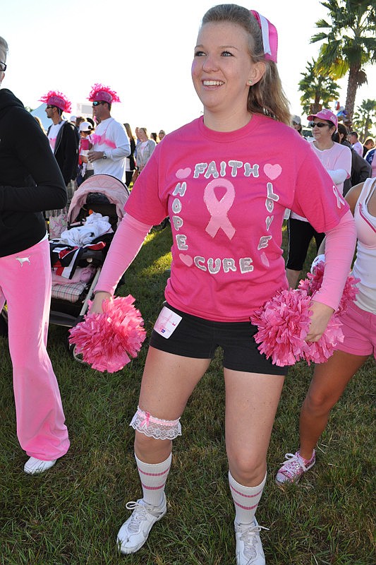 Alana Hodge, a varsity cheerleader at Sarasota High, does the warm-up routine.