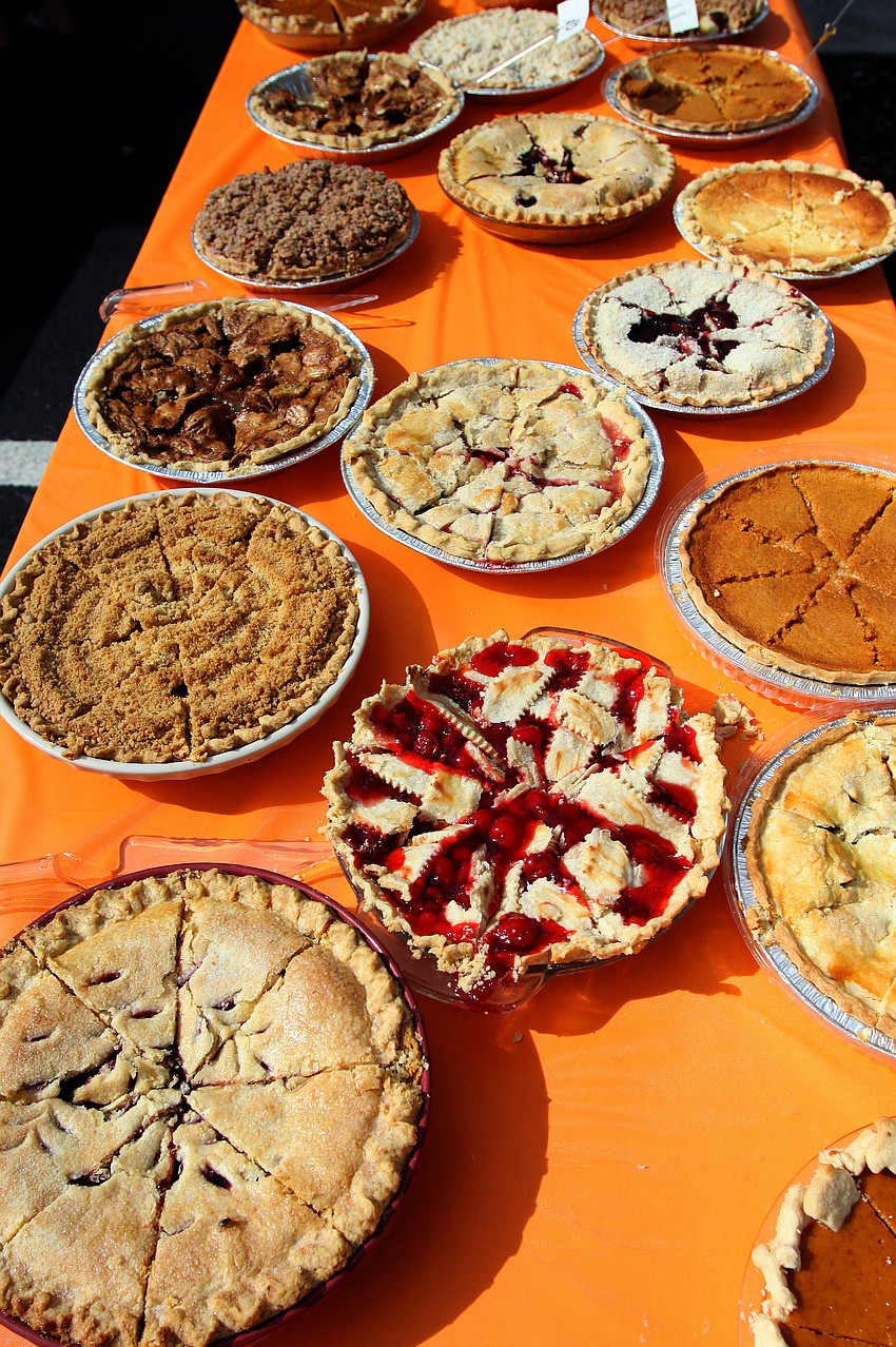 There were over 40 pies made, 21 of them were entered into the 1st annual pie contest, Friday, Dec. 9 at Everence Federal Credit Union.
