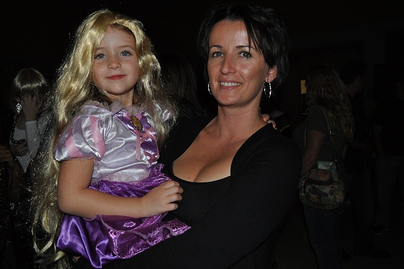 Tiana Jamison with her mother, Cintia.