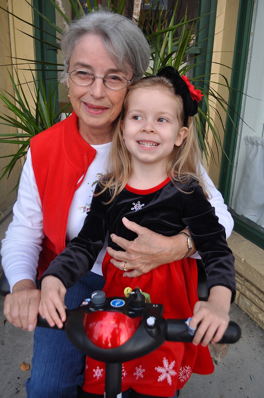 Nana Beverly Wolfinger poses with her granddaughter, Brooke, 4.