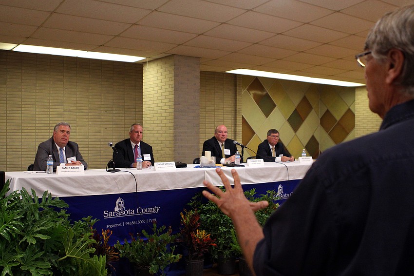 Rod Krebs asks a question how well each of the finalists manage with partnering with others, specifically with commissioners.