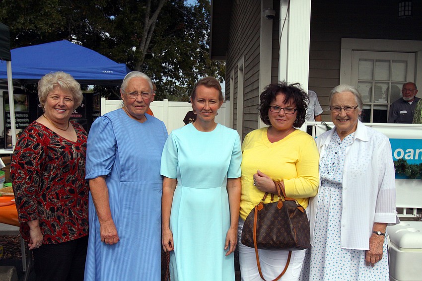 Kay Schlabach, Clara Miller, Ruth Yoder, Sue Mullett and Ruth Overholt were some of the winners of the 1st annual pie contest, Friday, Dec. 9 at Everence Federal Credit Union.