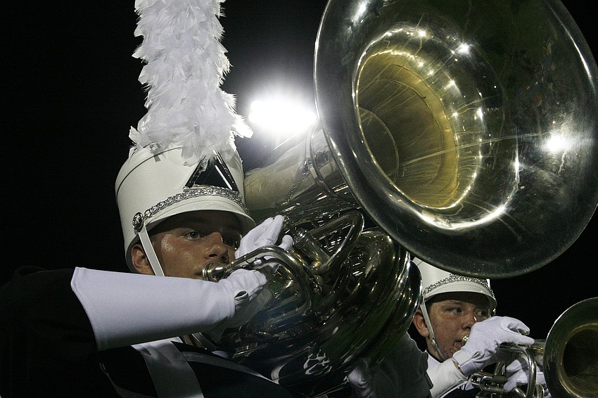 Clay Ankeney performed on tuba during halftime.
