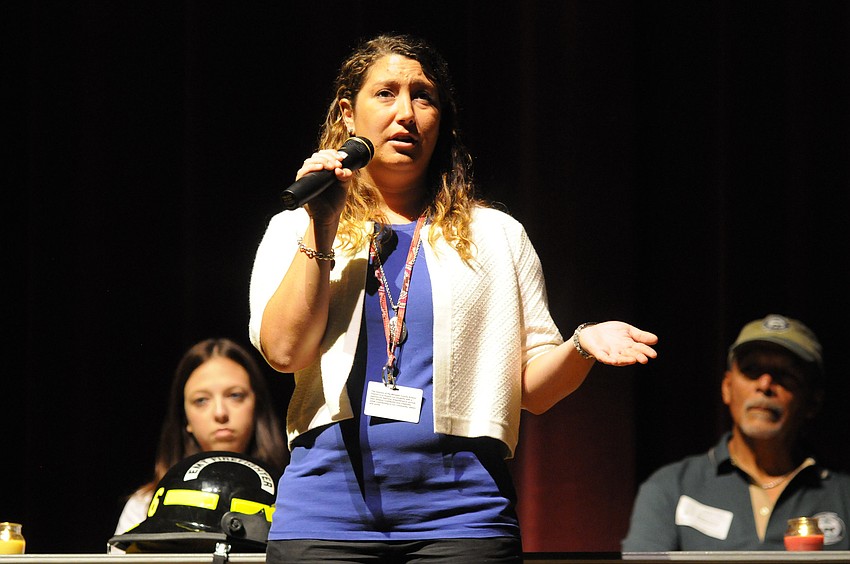 Veterinary science teacher Vanessa Giammanco shared her story of being a junior in high school in New York at the time of the attack on the World Trade Center.