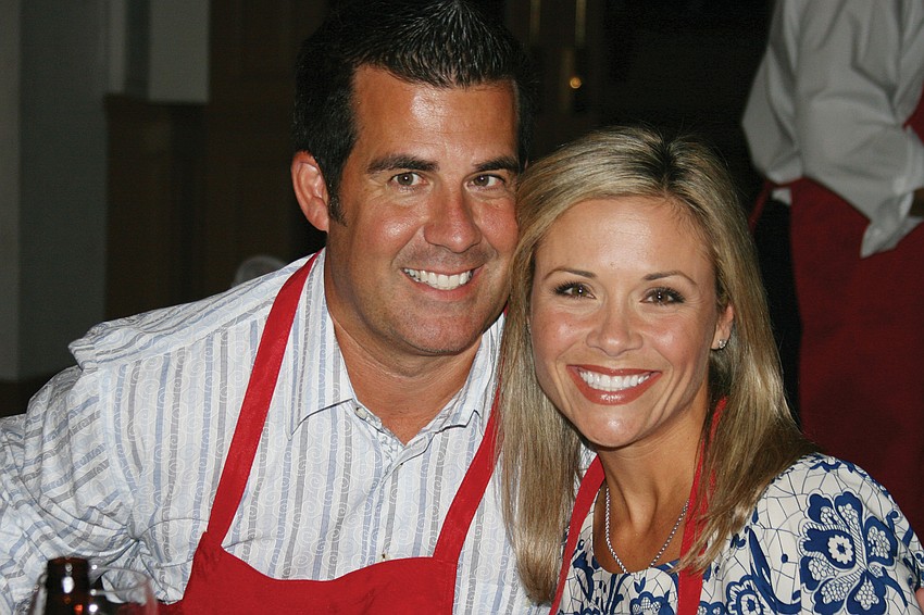 Tim and Haven Beach. Each table selected two â€œchefsâ€ to prepare each course â€” even Bishop Frank J. Dewane was spotted donning a red apron for his tableâ€™s pasta course.