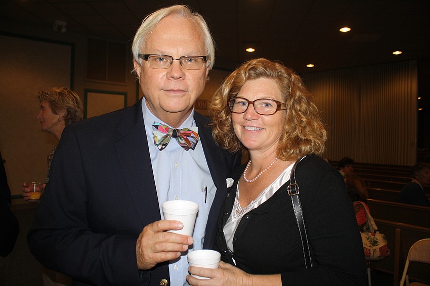 Town Attorney David and his wife Patty Persson. David Persson spoke at the Mass.