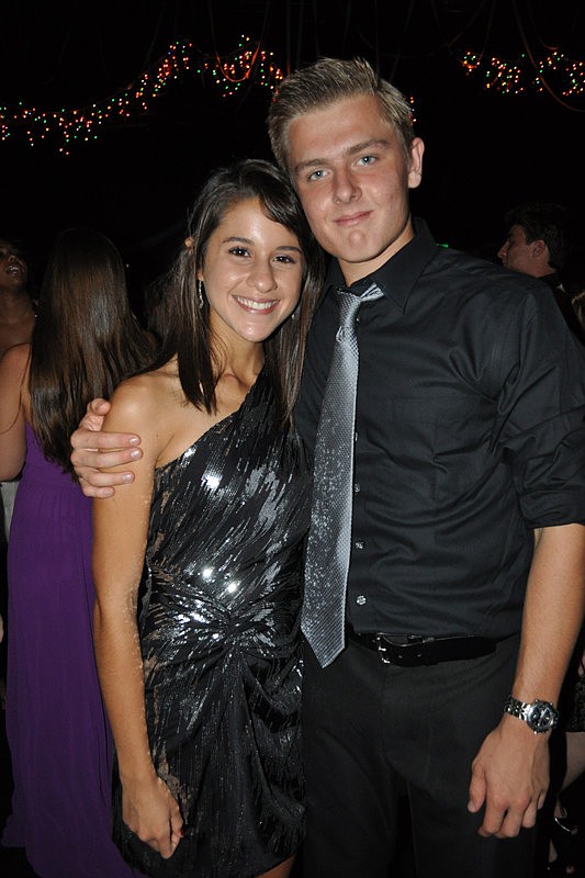 Seniors Sarah Balades and Mitchell Hudson enjoyed their last Homecoming Dance Oct. 15.