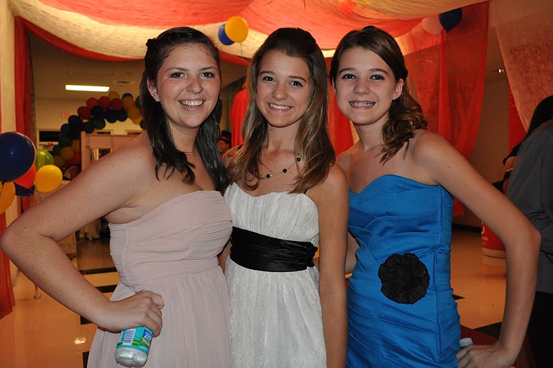 Bailee French, Raelyn Bastien and Morgan Bastien are freshmen.