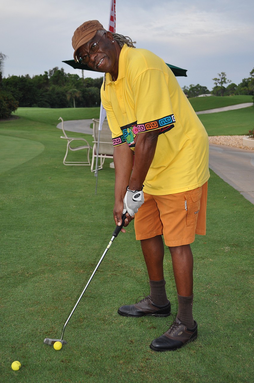 Bene White was in the running for winning the most creative golf outfit.
