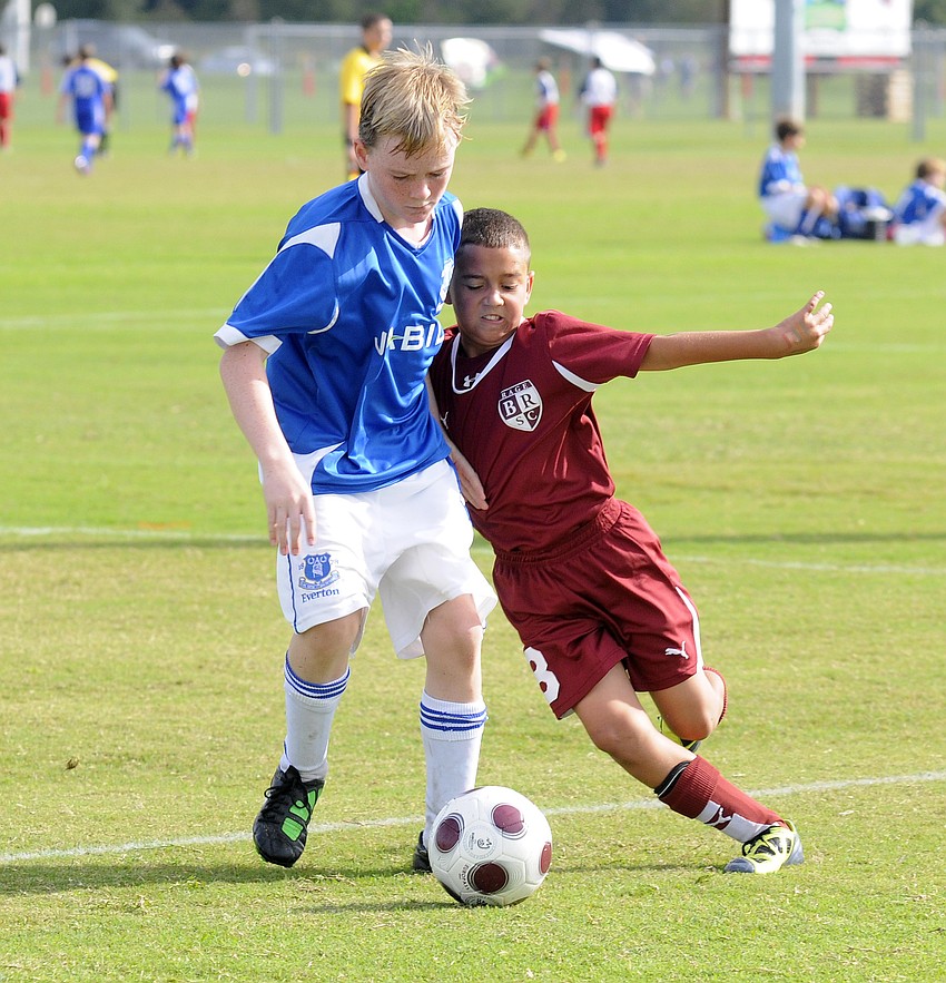 Ten-year-old Noah Santiago helped the U10 Rage Maroon team advance to the championship game.