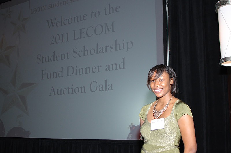 LECOM Pharmacy student Ezinne Anumudu enjoyed the evening. Photo courtesy of Michael Polin.