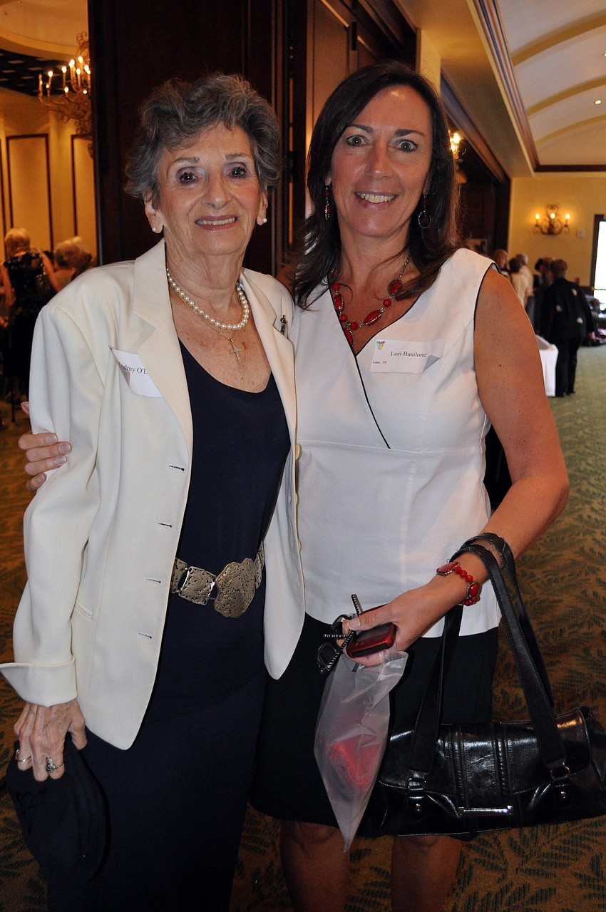 Edgewater resident Audrey Oâ€™Leary and Lakewood Ranch Community Activities Corporation director Lori Basilone