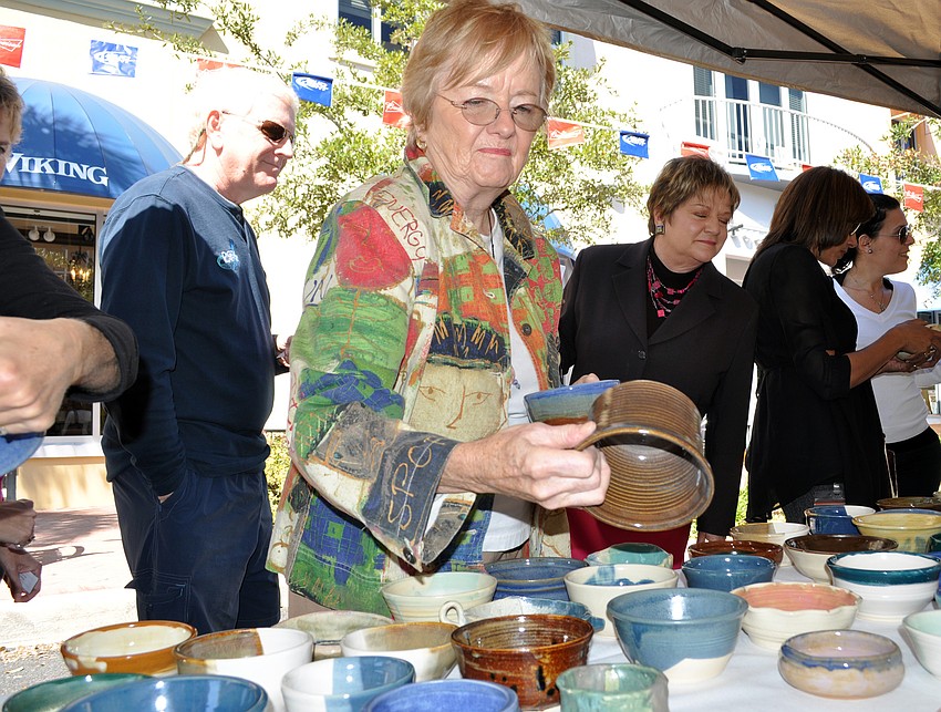 Kay Smith has made bowls with the Bradenton pottery group for previous Empty Bowls events.