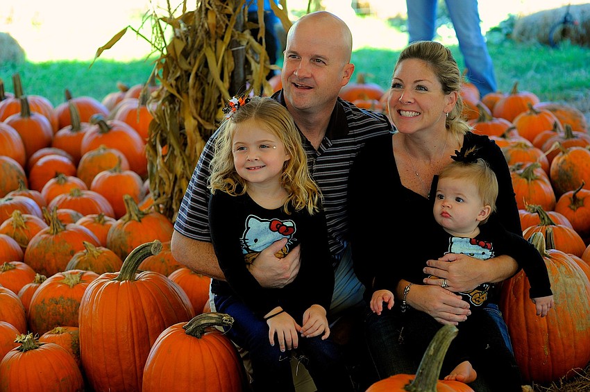 Lakewood Ranch residents Tom and Kristi Dyer enjoyed spending the day with their daughters, Eva, 5 and Ella, 10 months.