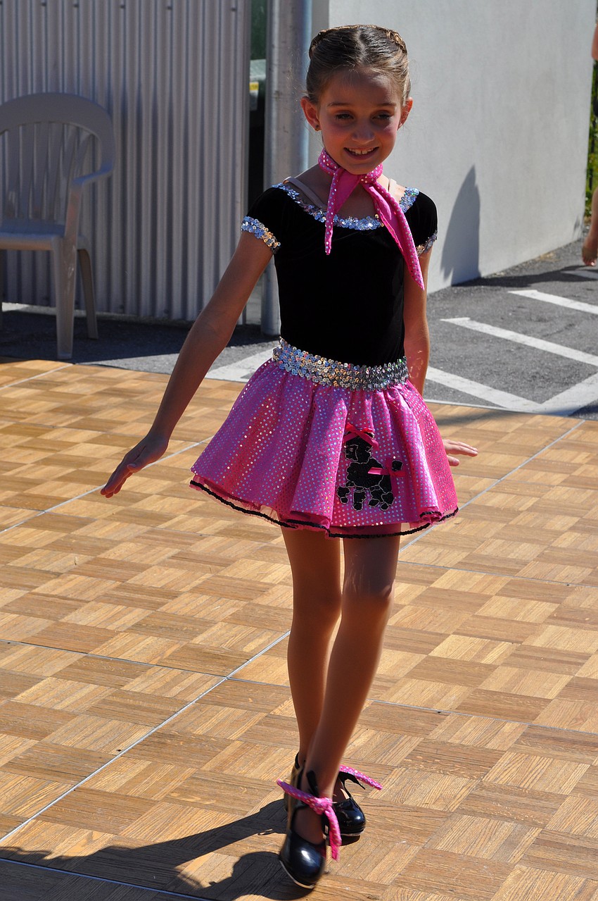 Seven-year-old Emmalee Adams with Sarasota Dance Academy