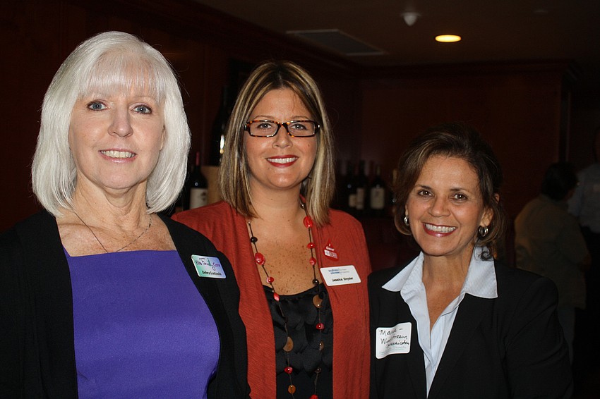 Debra Fortosis with Elite Family Care, Jessica Snyder with Southtech Solutions and Maria Lasey with Windstream.