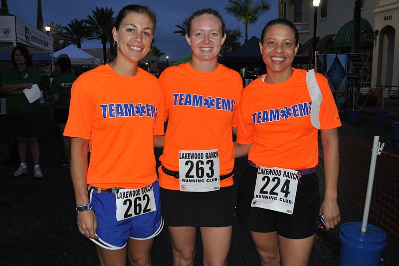 Maria Allen, Allyssa Munroe and Diana Hughes ran as Team EMS.