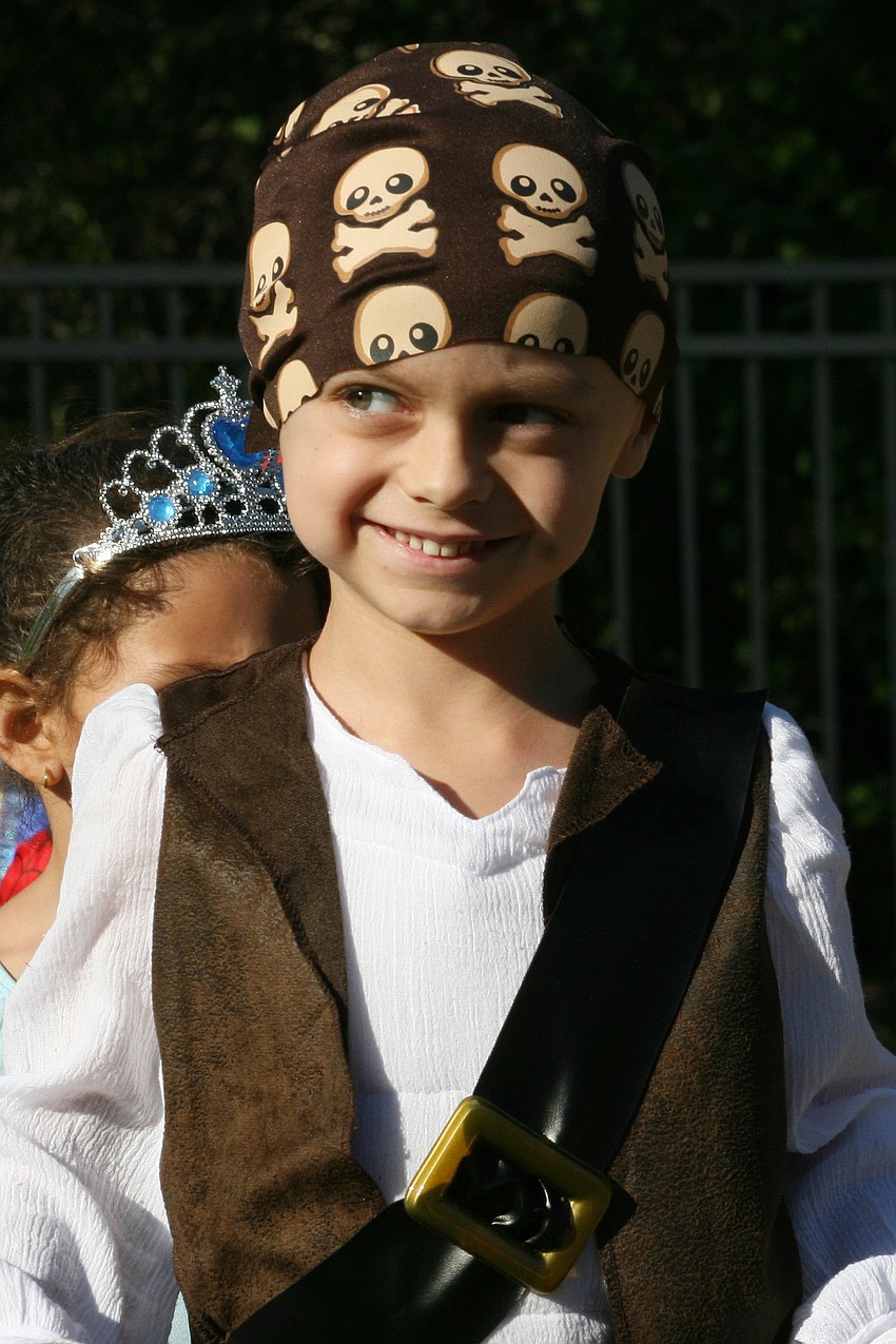 Austin Bruce loved wearing his pirate costume.