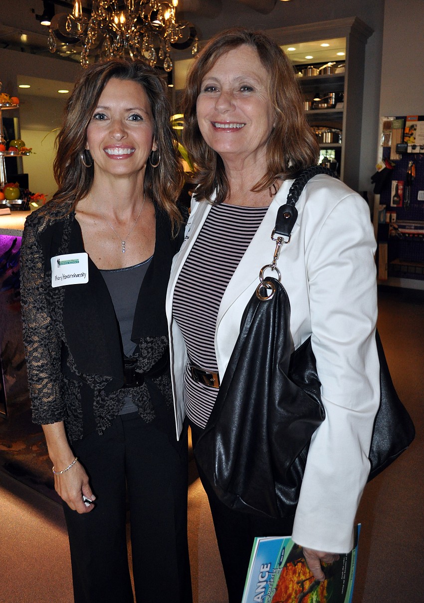 Colleagues Mary Kavanshansky and Karen Richardson enjoyed meeting other business professionals.