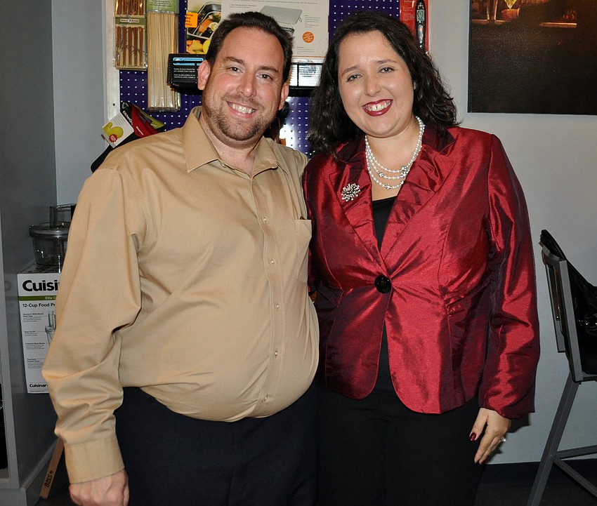 Isabellaâ€™s Pearls owner Cynthia Gaeta brought her husband, Eric, to the event.