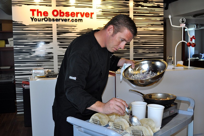Josh Hollinger delivers sizzling lobster tacos to the Sarasota Observer.