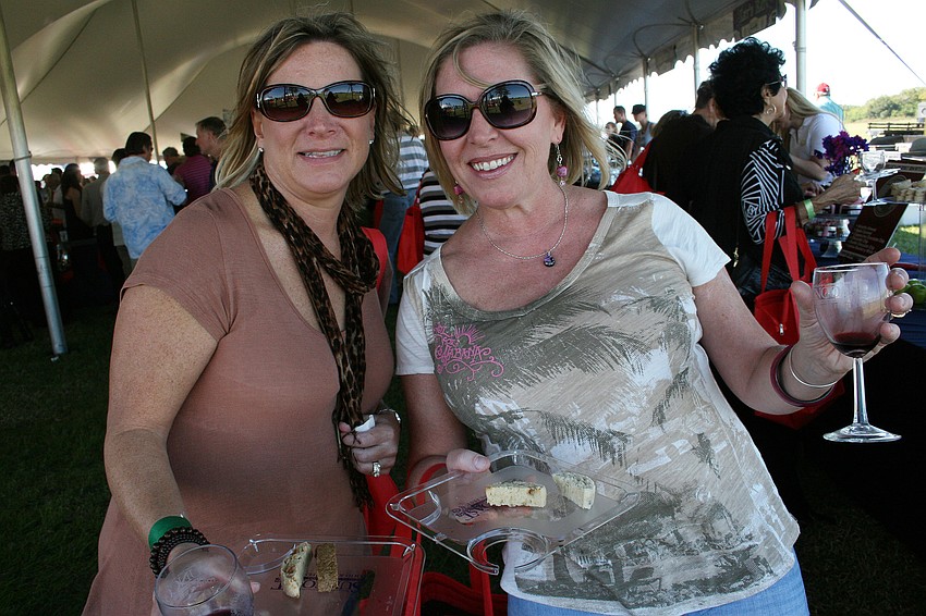 Madonna Abruzzese and Gina Odoardi loved sampling all the different wines and food.