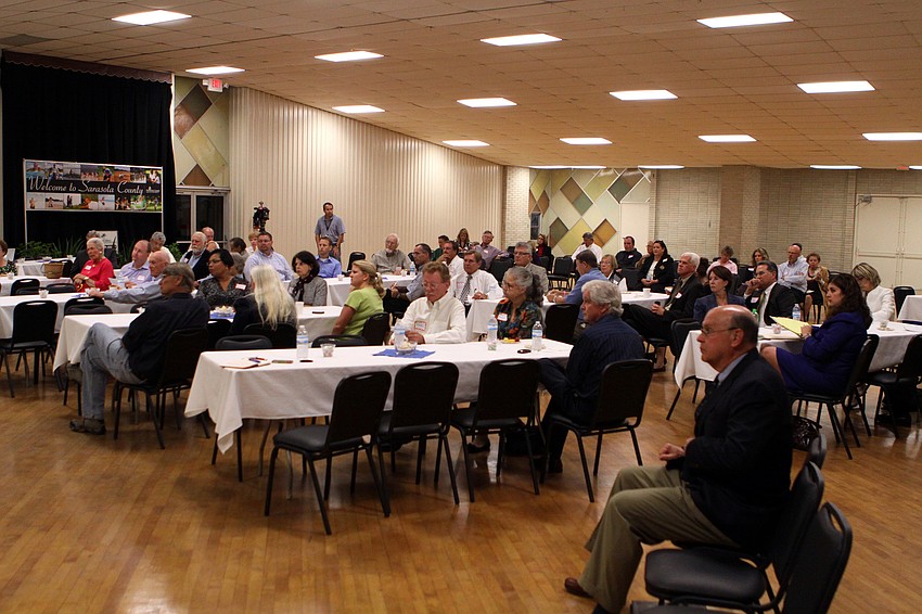 A large crowd came out to see what the four finalists for the job of Sarasota County administrator had to say.