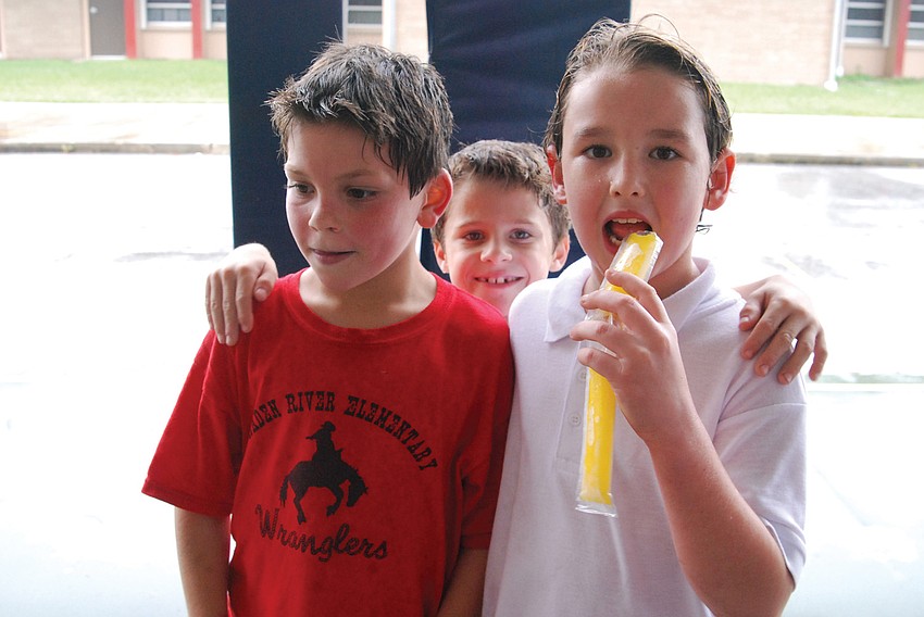 Justin Shofter, Caleb Guy and Aiden O'Kelly had a blast.