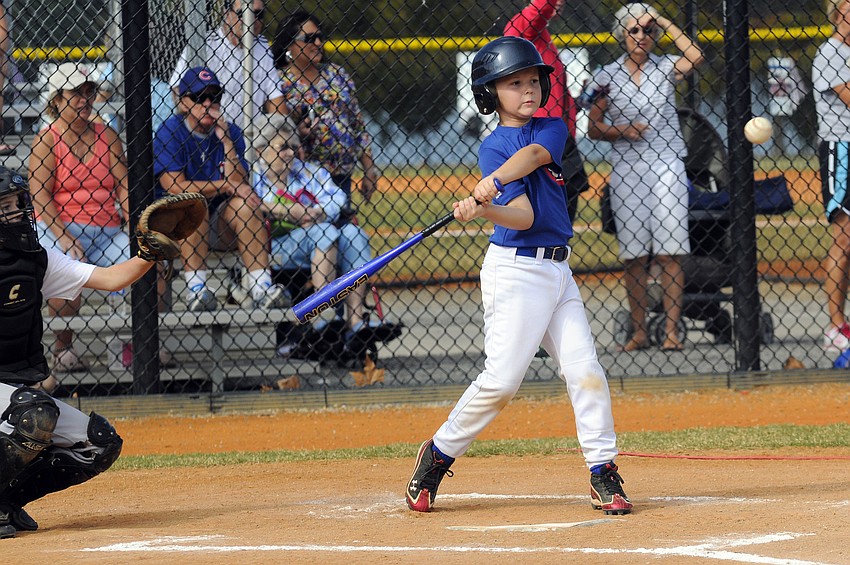 Christopher Conboy looks to make contact during the Rookies championship game.