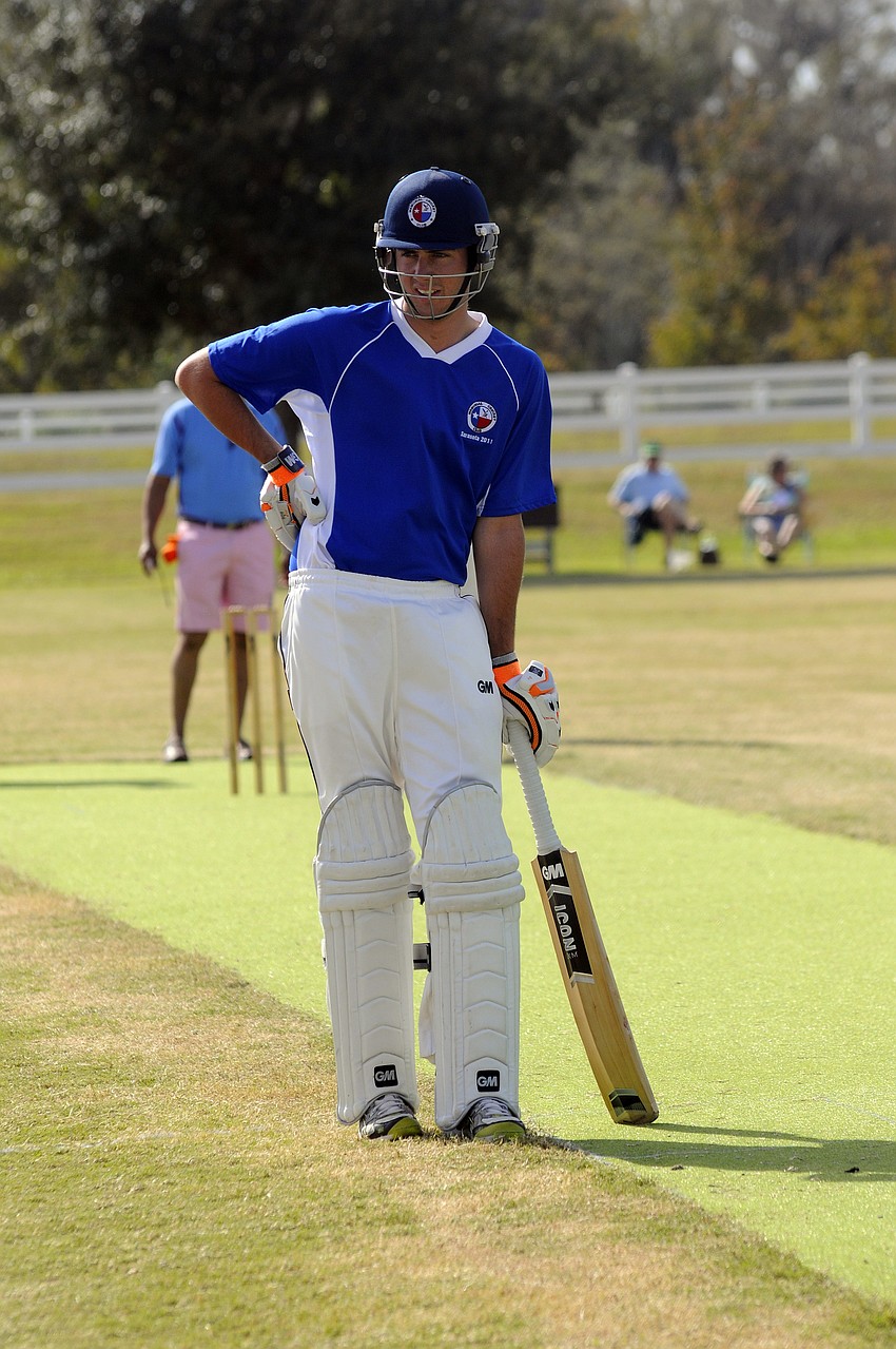 Ryan Corns was one of the batsmen for Memorial Cricket Club.