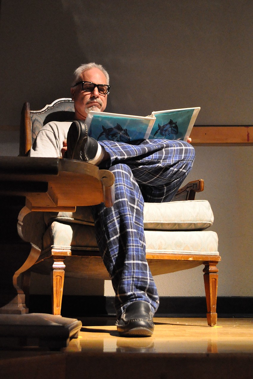 Corey Palmer Sr., portrayed by Larry Hickman, told the story of his senior year of high school to the audience.