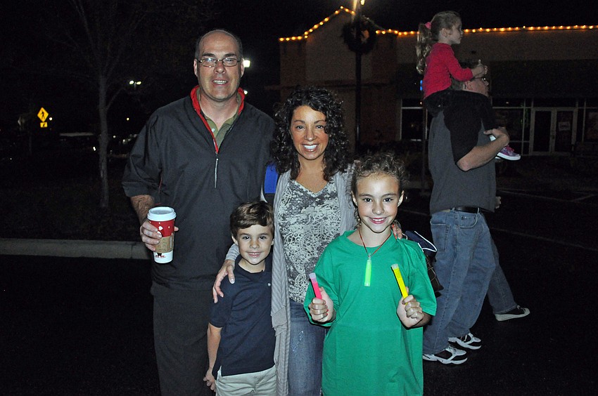 Chris and Lisa Hill brought their children Drew, 6, and Sydney, 10, who performed, to the event.