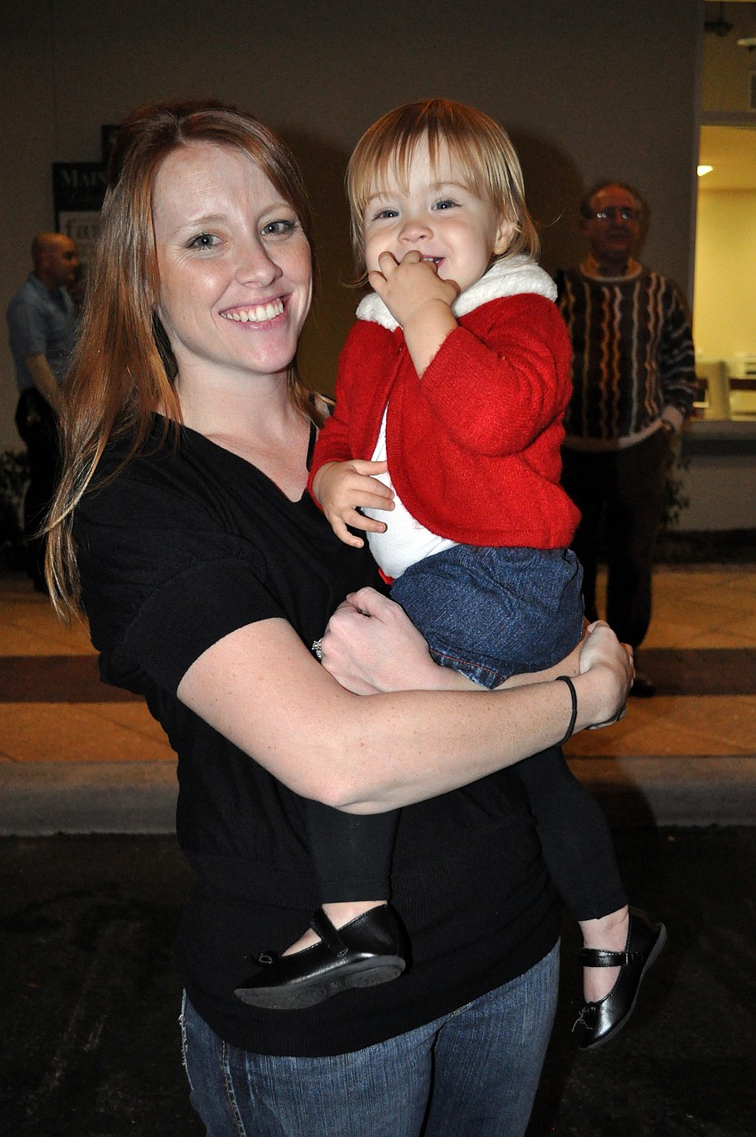 Parrish resident Molly Gilbert and her daughter Mylee, 1, attended Holidays Around the Ranch for the first time this year.