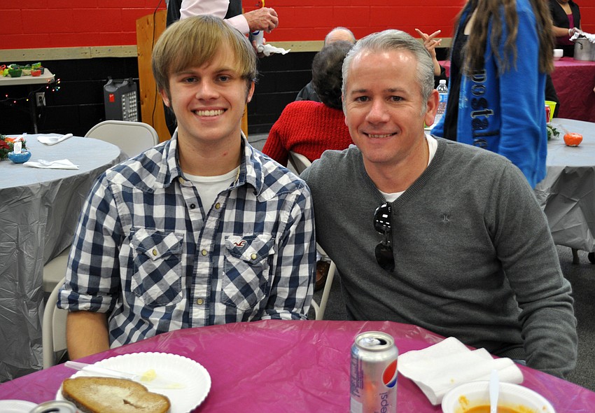Creekwood resident Jim Norton, right, enjoyed spending time with his stepson Bobby Blackledge, who was home from the University of South Florida.