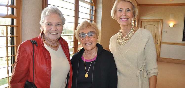 Originator of the luncheon Jane Newman with Pat Merriman and Cheryl Clark