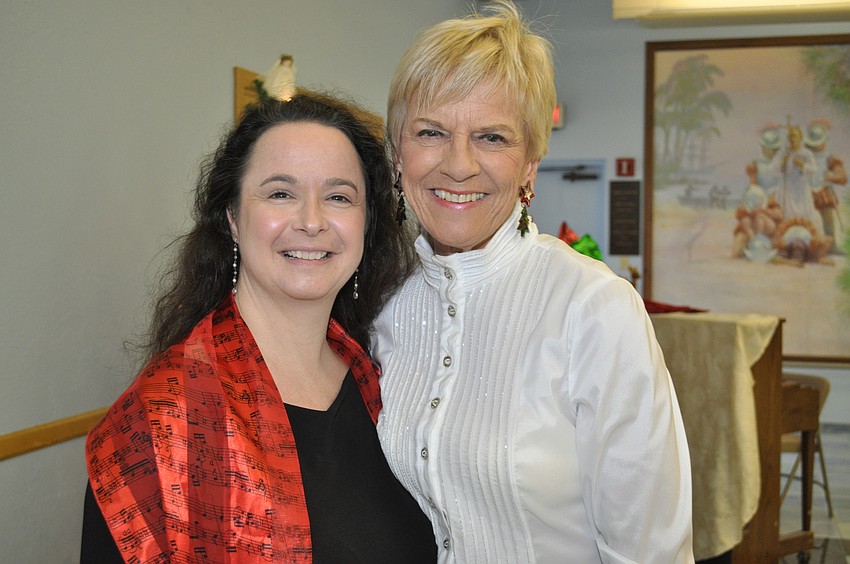 Michelle Giglio and Lee Dougherty-Ross provide entertainment for the event