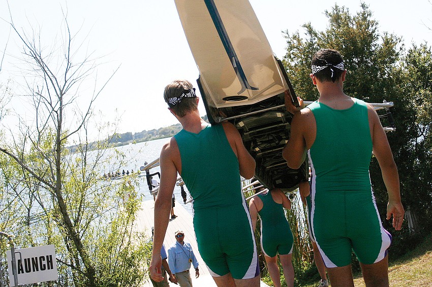 The Sarasota Scullers were tough competitors at the 2011 Sarasota Invitational Regatta at Nathan Benderson Park. Published March 3, 2011.