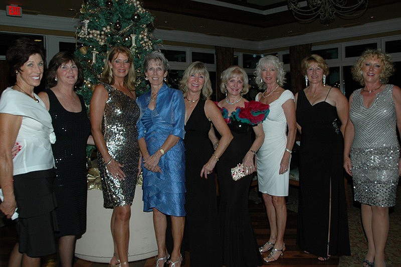Pictured is the Diamond and Crystal Ball Committee. From left to right are: Deborah VanBrunt, Mary Bennett, Beckie Suverkrup, Elaine Kulbako, Pam Yulke, Paatti Doench, Nancy Kopnisky, Cheryl Kleiman, and Linda Boles
