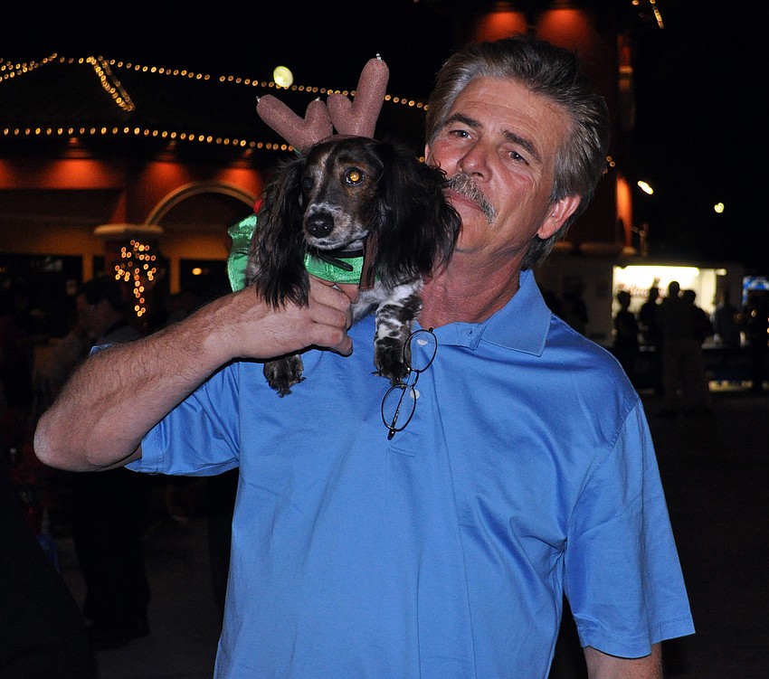Braden Woods resident Danny Sturgill brought his dog Harlee to the event.