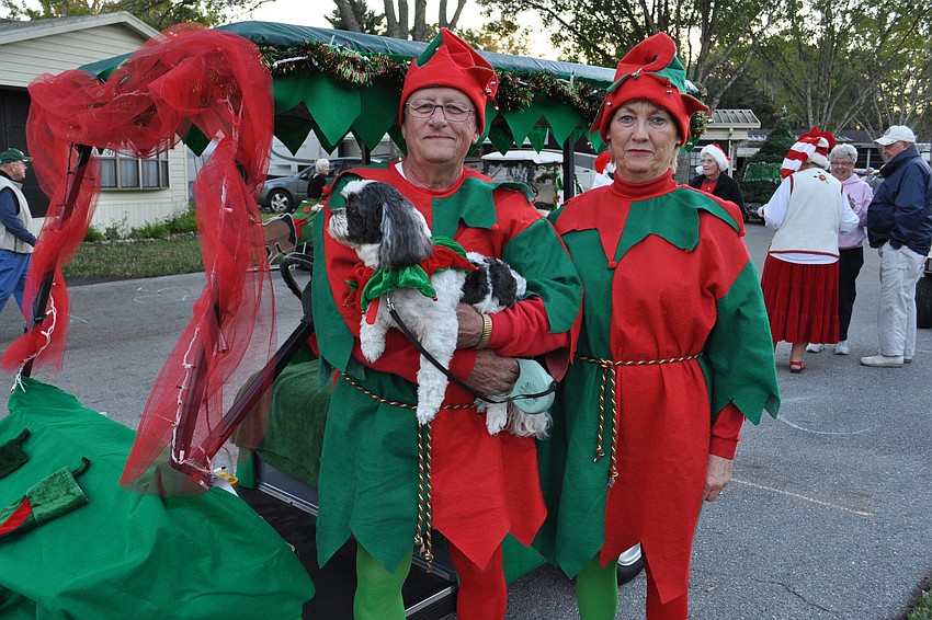 Glenn and Dottie Gates led the parade.
