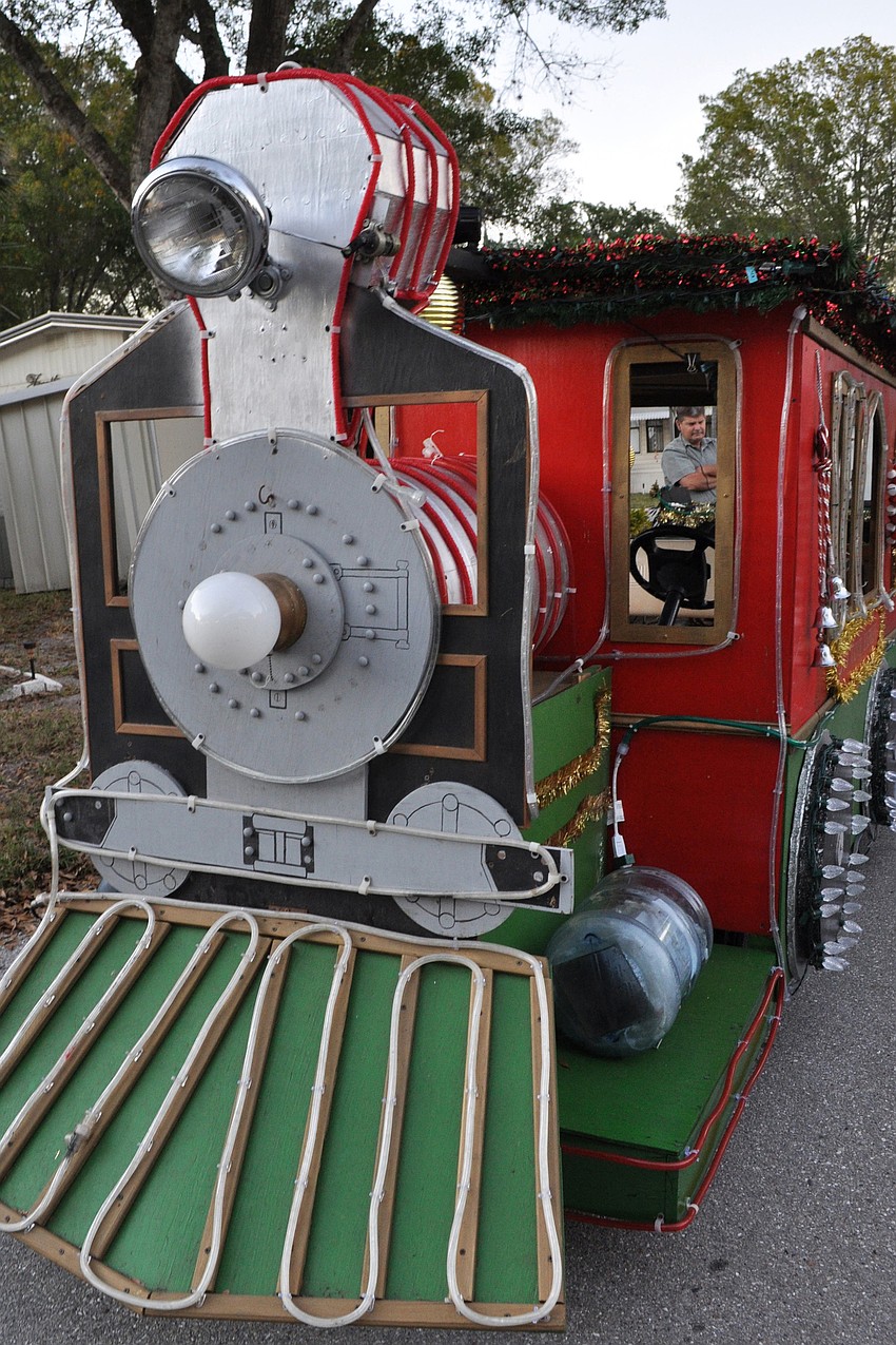 Horseshoe Cove residents showed off their creativity in their float designs.
