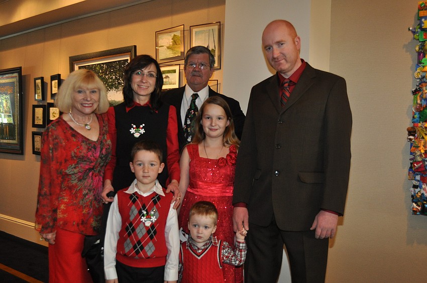 The Harkavy family with members visiting the yacht club all the way from Germany