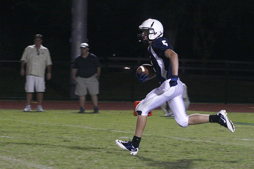 Drew Fineburg used his speed to great effect on special teams.