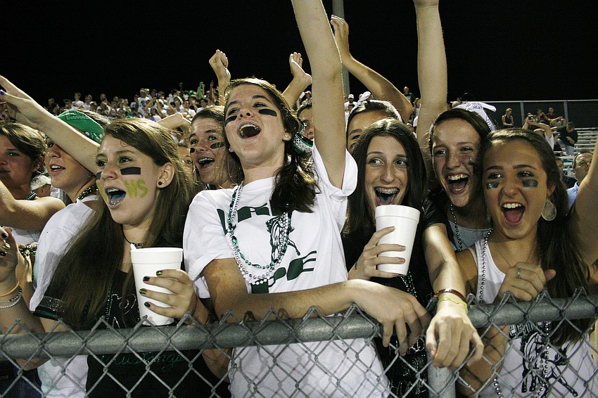 Lakewood fans filled the visitor side of Pirate Stadium.