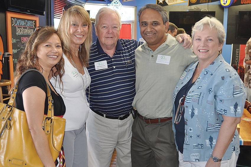 Marlene Roome, Sondra Conk, Bob Parkinson, Loyola Dâ€™sa and Eileen Parkinson.