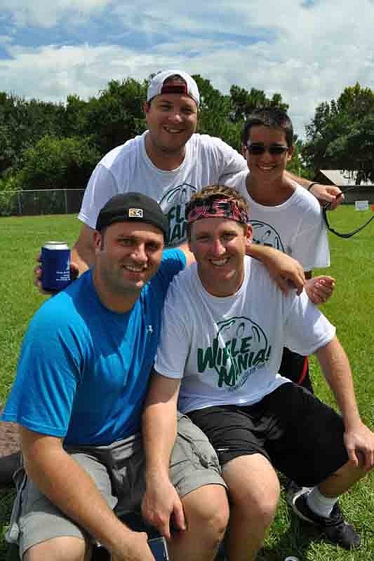 Pictured clockwise from bottom left are A.J. Grant, Ray Pinpallage, Antonio Mata and BJ Potter, all of Team Pitt 1.