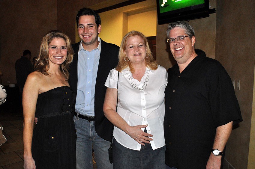 Hayley Wielgus and Max Winitz caught up with Junior League of Sarasota President Lisa Ward and her fiancÃ©, Stanley Eding.