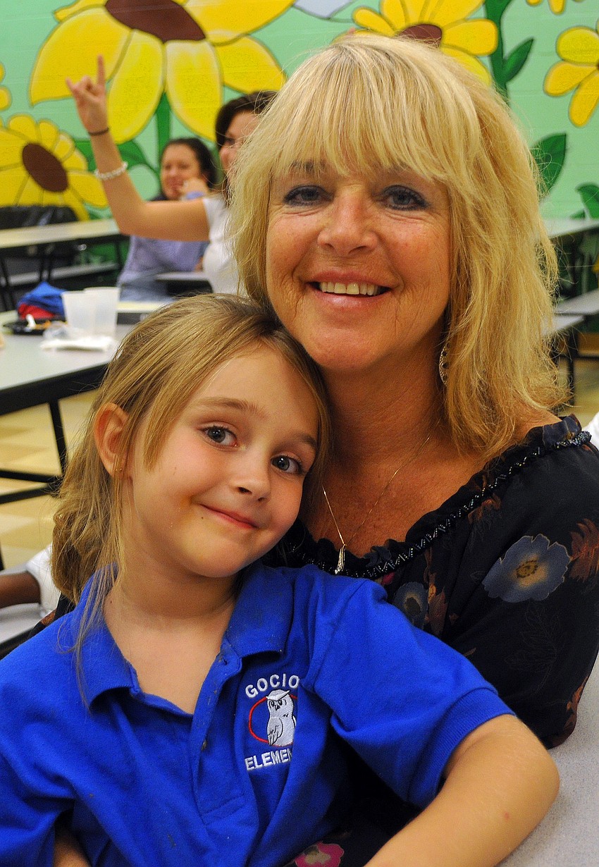 Madison Bozarth, 7, and Joyce Lucas
