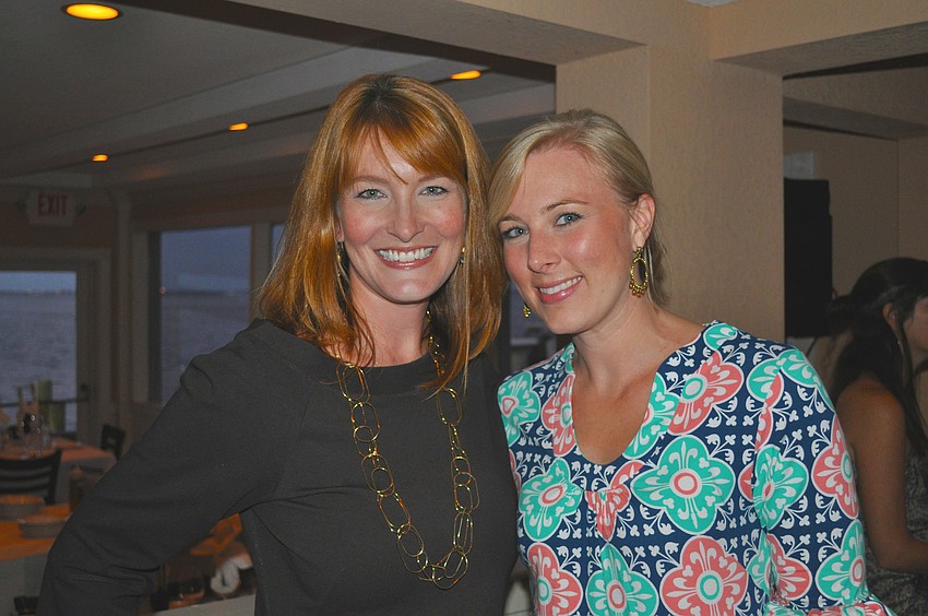 Hostesses Emily Walsh and Stephanie Hannum