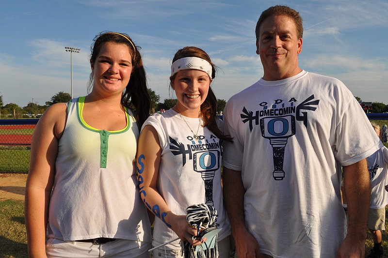 Samantha Emmons, Katherine Berg and teacher Andy Lemieux
